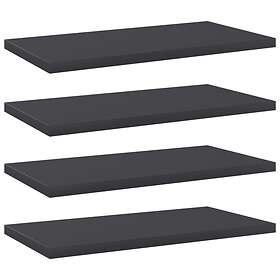 vidaXL Bookshelf Boards 4 pcs Grey 40x20x1.5 cm Chipboard