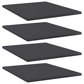 vidaXL Bookshelf Boards 4 pcs Grey 40x50x1.5 cm Chipboard