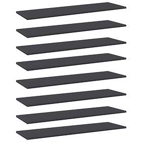 vidaXL Bookshelf Boards 8 pcs Grey 100x30x1.5 cm Chipboard