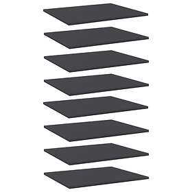 vidaXL Bookshelf Boards 8 pcs Grey 60x50x1.5 cm Chipboard