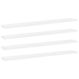 vidaXL Bookshelf Boards 4 pcs White 80x10x1.5 cm Chipboard
