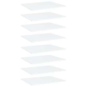 vidaXL Bookshelf Boards 8 pcs White 60x50x1.5 cm Chipboard