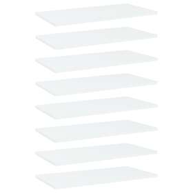 vidaXL Bookshelf Boards 8 pcs White 60x30x1.5 cm Chipboard