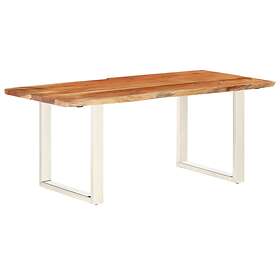 vidaXL Live Edge Table Solid Acacia Wood 180 cm 3.8