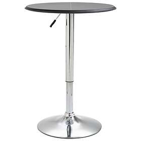 vidaXL Bar Table Black Ø60 cm MDF