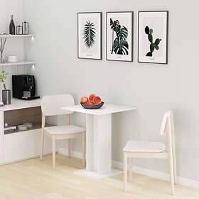 vidaXL Bistro Table White 60x60x75 cm Chipboard