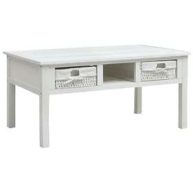 vidaXL Coffee Table White 99.5x60x48 cm Wood