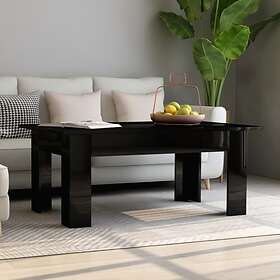 vidaXL Coffee Table High Gloss Black 100x60x42 cm Chipboard