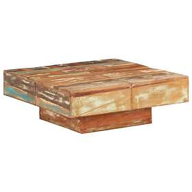 vidaXL Kahvipöytä 80x80x28 cm Solid Reclaimed Wood