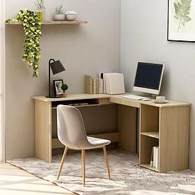vidaXL L-Shaped Corner Desk Sonoma Oak 120x140x75 cm Chipboard