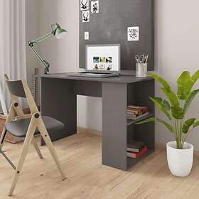 vidaXL Desk High Gloss Grey 110x60x73 cm Chipboard