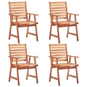 vidaXL Outdoor Dining Chairs 4 pcs Solid Acacia Wood