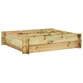 vidaXL Raised Bed 90x90x20 cm Impregnated Wood