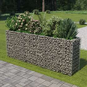 vidaXL Gabion Raised Bed Galvanised Steel 270x50x100 cm