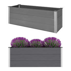 vidaXL Garden Raised Bed WPC 150x50x54 cm Grey