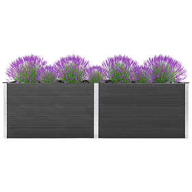 vidaXL Garden Raised Bed 300x50x91 cm WPC Grey