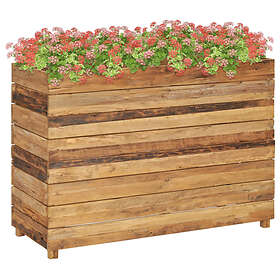 vidaXL Raised Bed 100x40x72 cm Recycled Teak and Steel