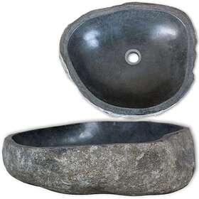 vidaXL Basin River Stone Oval 38-45 cm