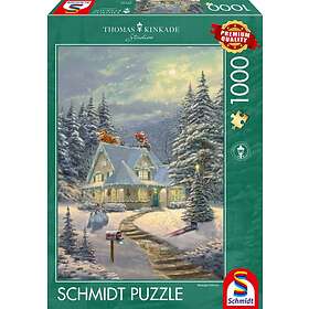 Schmidt On Christmas Eve Thomas Kinkade Puzzle 1000 Bitar