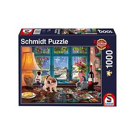 Schmidt Puzzlers Desk Puzzle 1000 Palaa