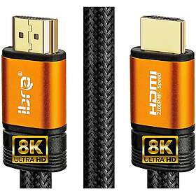 Ibra Orange HDMI - HDMI Ultra High Speed 1m