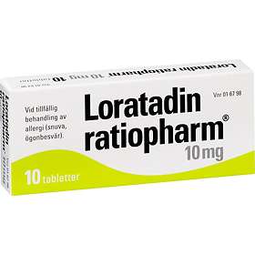 Ratiopharm Loratadin Ratiopharm 10mg 10 Tabletter
