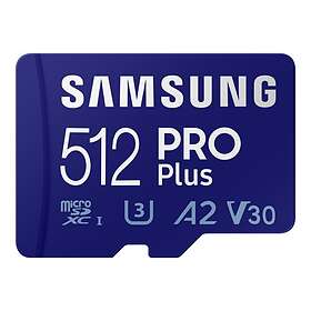 Samsung Pro Plus 2021 microSDXC Class 10 UHS-I U3 V30 A2 512GB