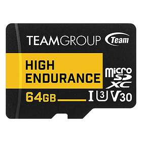 Team Group High Endurance microSDXC Class 10 UHS-I U3 V30 64GB
