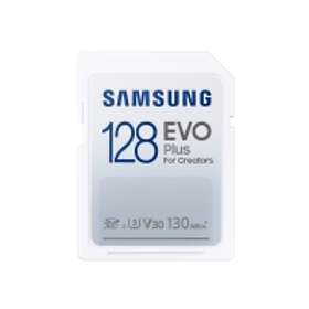 Samsung Evo Plus 2021 SDXC Class 10 UHS-I U3 V30 130Mo/S 128Go