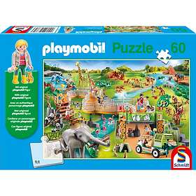 Schmidt Playmobil Zoo Pussel & 1 Figur 60 Bitar