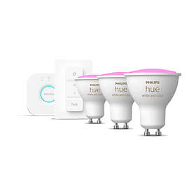 Philips Hue White and Color Ambiance BT Starter Kit GU10 4,3W 3-pack (Dimbar)