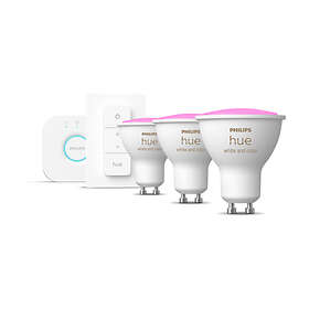 Philips Hue White and Color LED Starter Pack GU10 2000K-6500K 350lm 4,3W  3-pack halvin hinta | Katso päivän tarjous 