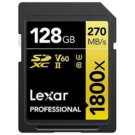 Lexar Professional SDXC Class 10 UHS-II U3 V60 1800x 128GB