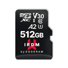GoodRAM IRDM M2AA microSDXC Class 10 UHS-I U3 V30 A2 512GB