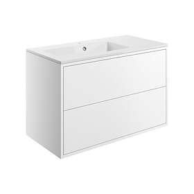 Bathrooms To Love Perla 2 Drawer Wall Vanity Unit inc Basin 900mm