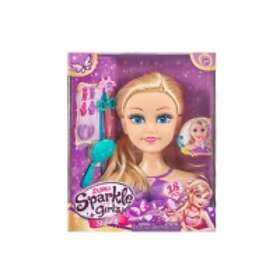 Barbie Ultra chevelure - Tête à coiffer blonde mèches arc-en-ciel