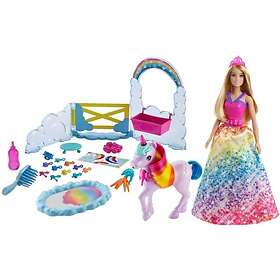 Barbie Rainbow Doll And Unicorn Playset GTG01