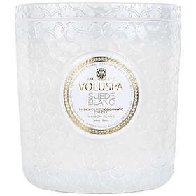Voluspa Maison Blanc Luxe Jar Candle Suede Blanc