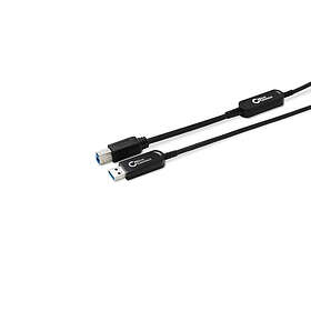 MicroConnect Premium Optic Fiber USB A - USB B 3.0 20m