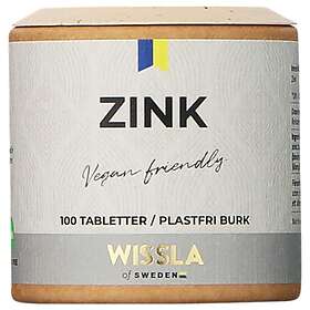 Wissla of Sweden Vegan Friendly Zink 100 Tabletter