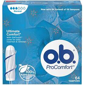 Best pris på O.B. ProComfort Ultimate Comfort Normal (64-pack) Intimhygiene  og Menstruasjonsbeskyttelse - Sammenlign priser hos Prisjakt