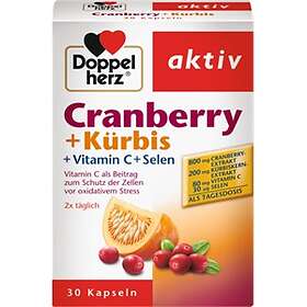 Doppelherz Cranberry + Kürbis + Vitamin C + Selen 30 Kapslar