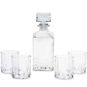 Atmosfera Whisky Karaffel 90cl Med 4 Whiskyglass 23cl