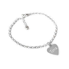 Silvermama 3 Hjärtan 15-25cm 925 Silver Armband