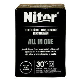 Nitor All In One Textilfärg Svart 230g halvin hinta | Katso päivän tarjous  