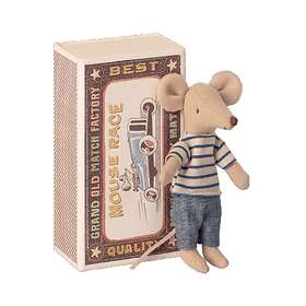 Maileg Big Brother Mouse In Matchbox 13cm