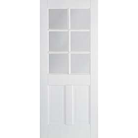LPD Canterbury Solid Core White Primed 2P/6L Clear Glazed 1981x838mm