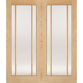 LPD Lincoln Solid Core Unfinished Clear Glazed (Pair) 1981x915mm