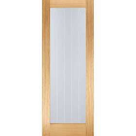 LPD Mexicano Pattern 10 Clear/Frosted Lines Glazed 1981x686mm (27")