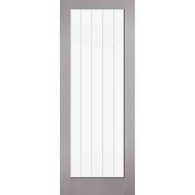 LPD Textured Vertical 1L Clear/Frosted Lines Glazed 1981x686mm (27")